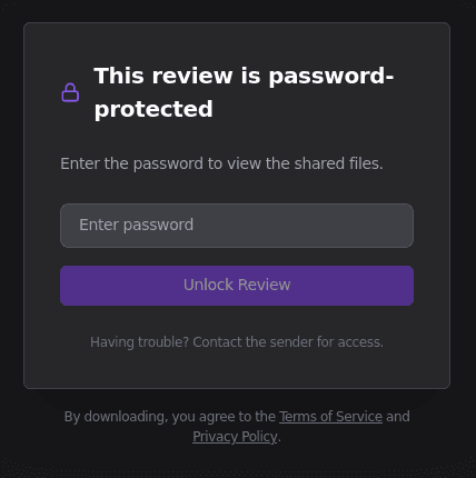 Password prompt